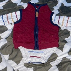 baby boy onsie and vest